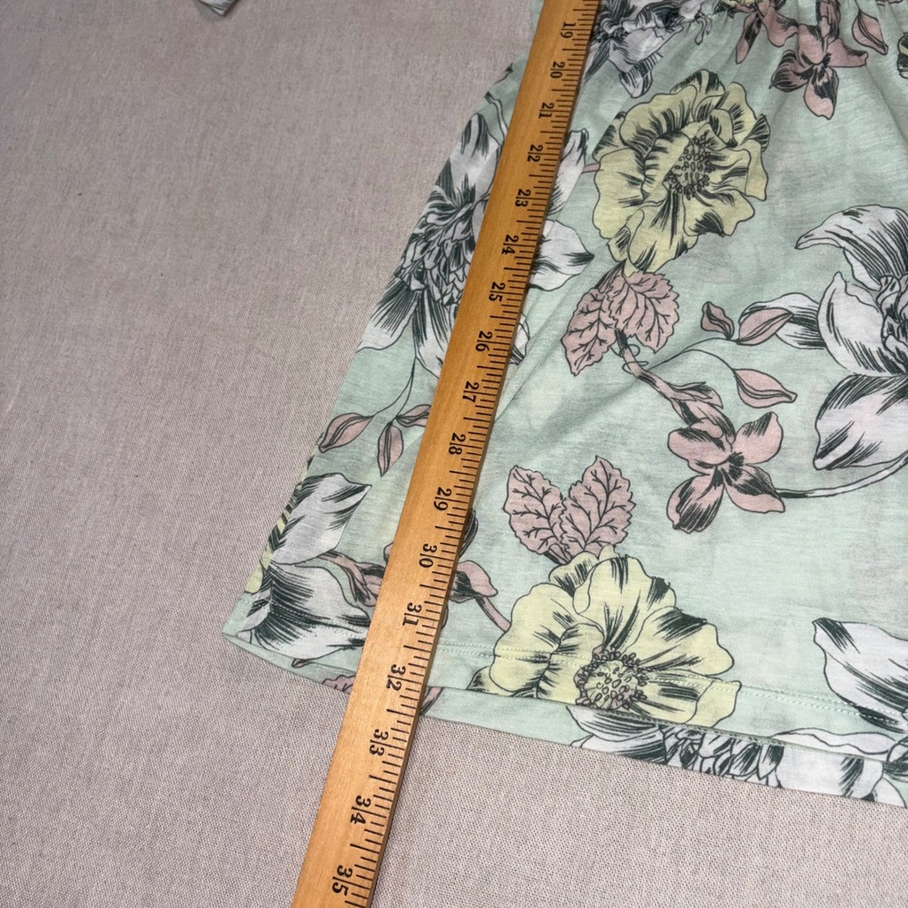 Prana Floral Keoki Tunic Top Swim Cover Up Sage Green 3/4 Sleeve Size Small - Picture 4 of 7